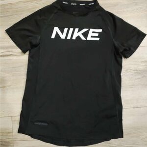 Nike Pro Black‎ Tee with White Logo